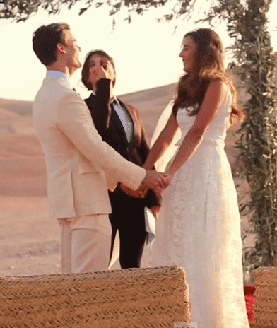 moroccan wedding kiss the bride